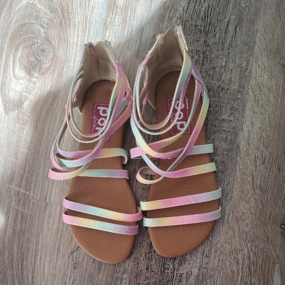 Pastel Multi-Color Kids Sandals